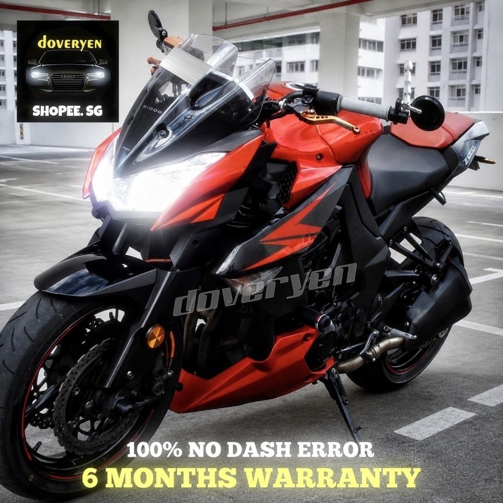 Kawasaki Z900 Z1000 6500k หลอดไฟหน้า LED สีขาว 1x Low Beam / 1x ไฟสูง - H1 H7 H8 H11 Ba20D T10 P15D