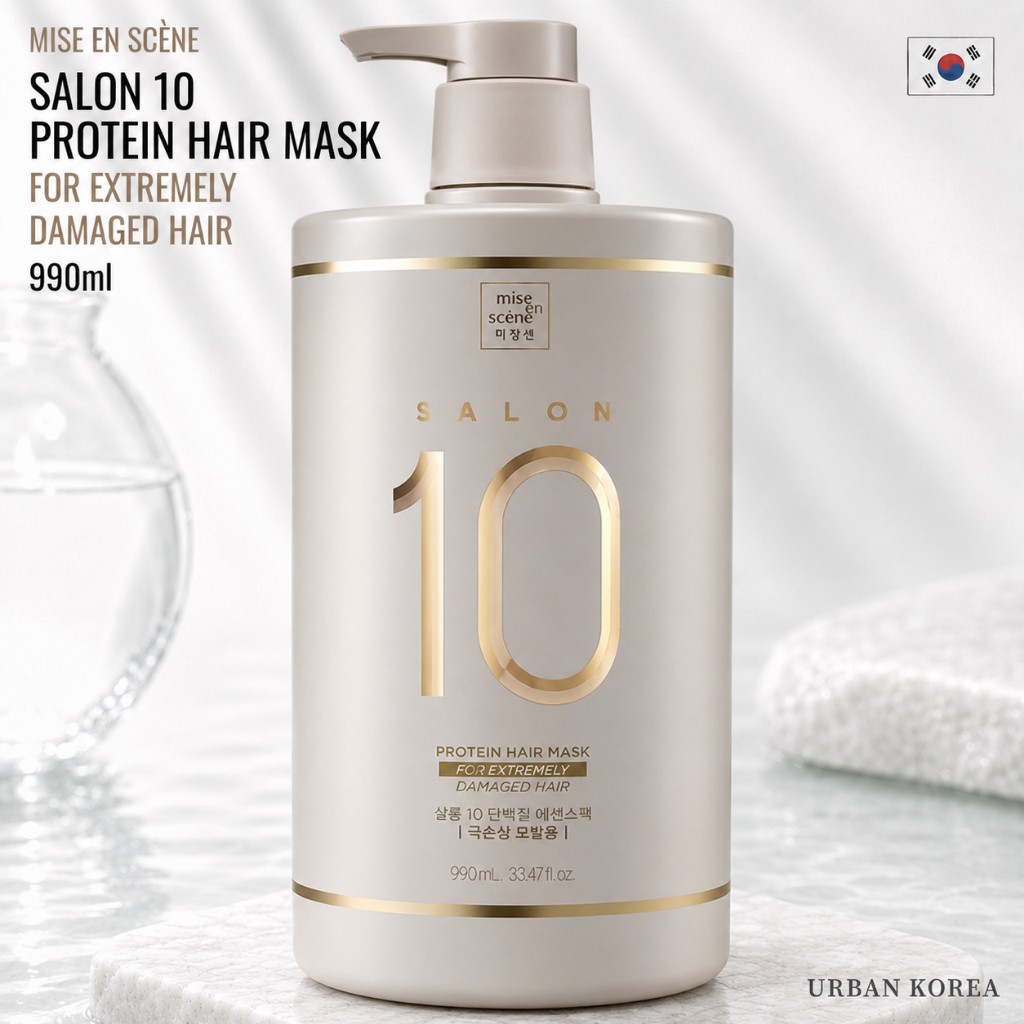 [MISE EN SCENE] Salon 10 Protein Essence Hair Pack 990ml | ทรีทเม้นท์เข้มข้นผมเสียอย่างมาก