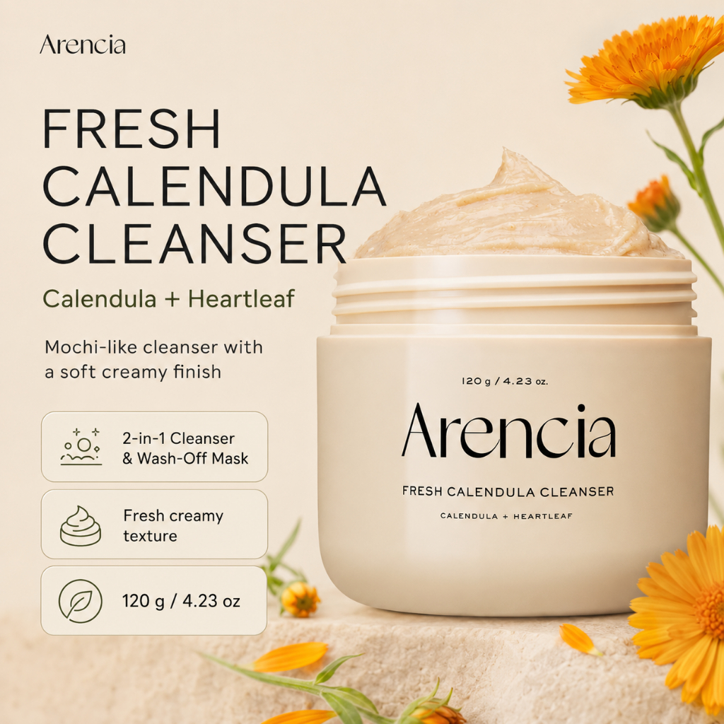 [Arencia] Calendula Rice Mochi Cleanser 120g