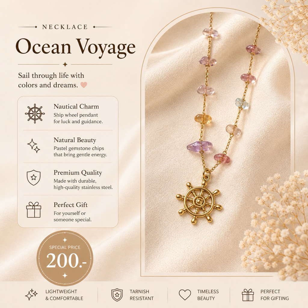 Ocean voyage necklace💗✨🫶🏻