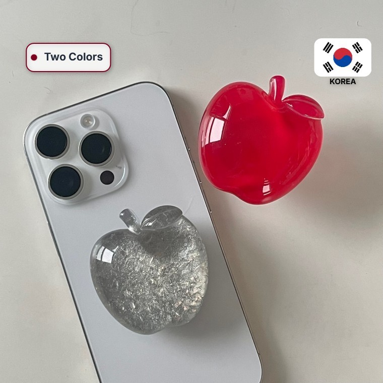 ด้ามจับโทรศัพท์ Apple Shaped [จัดส่งจากเกาหลี] ( bb - 3N4dn )