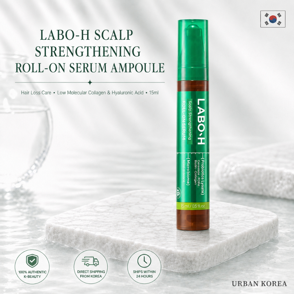 [LABO-H] Scalp Strengthening Clinic Roll-On Hair Serum Ampoule 15ml | คอลลาเจนโมเลกุลต่ํา & กรดไฮยาล