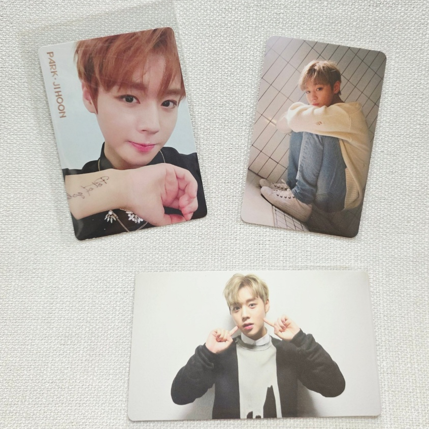 PARK JIHOON Wanna One Photocard Album PC / Broadcast PC / Premier Fan-Con PC