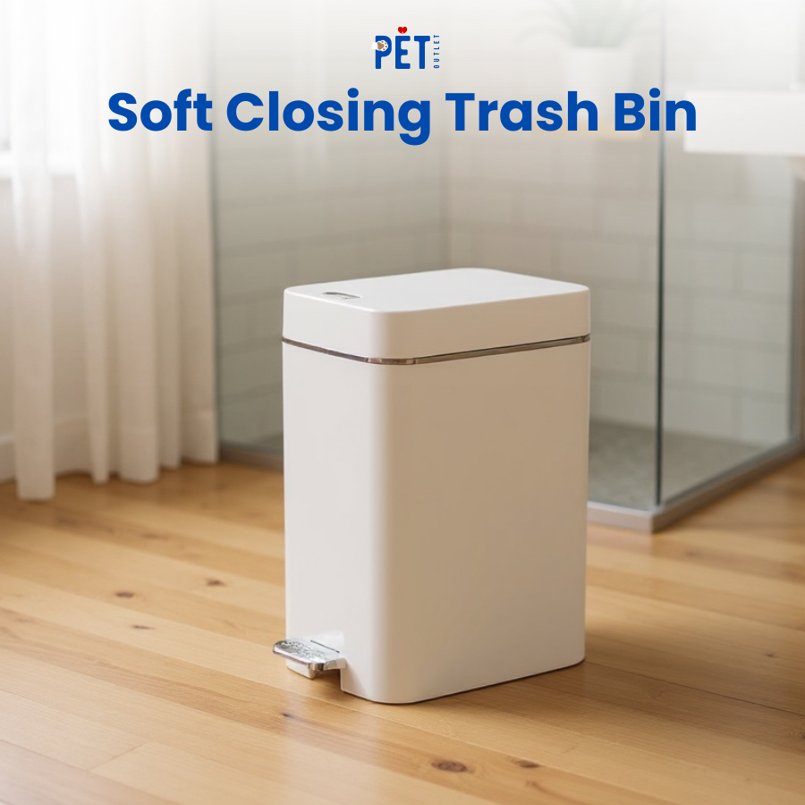 Premium Soft-Closed Rubbish Bin 2025 Design Two-Way Lid & Sleek Aesthetic