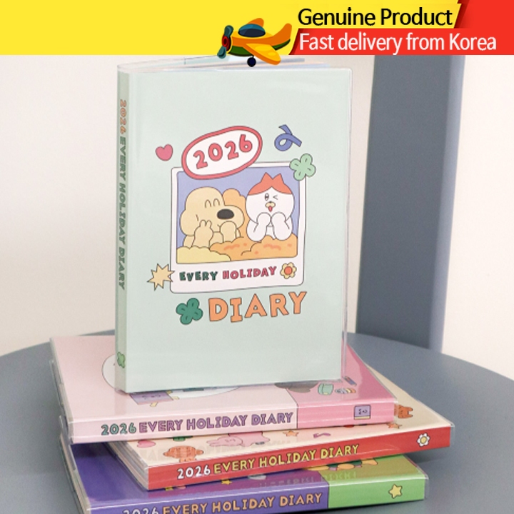7321 DESIGN สมุดไดอารี่ 2026 Every Holiday B6 – แพลนเนอร์รายวัน สไตล์เกาหลี