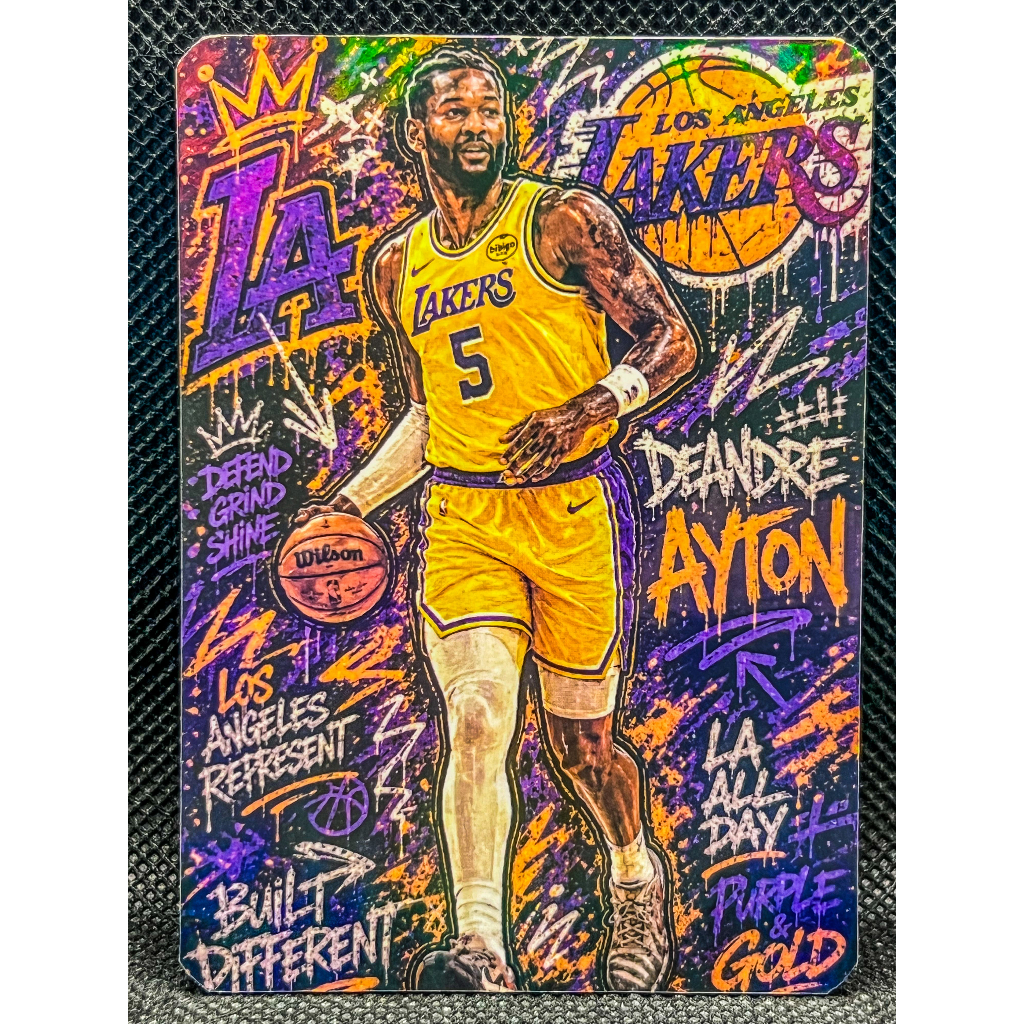 NBA Basketball Graffiti: Deanre Ayton (Los Angeles Lakers)