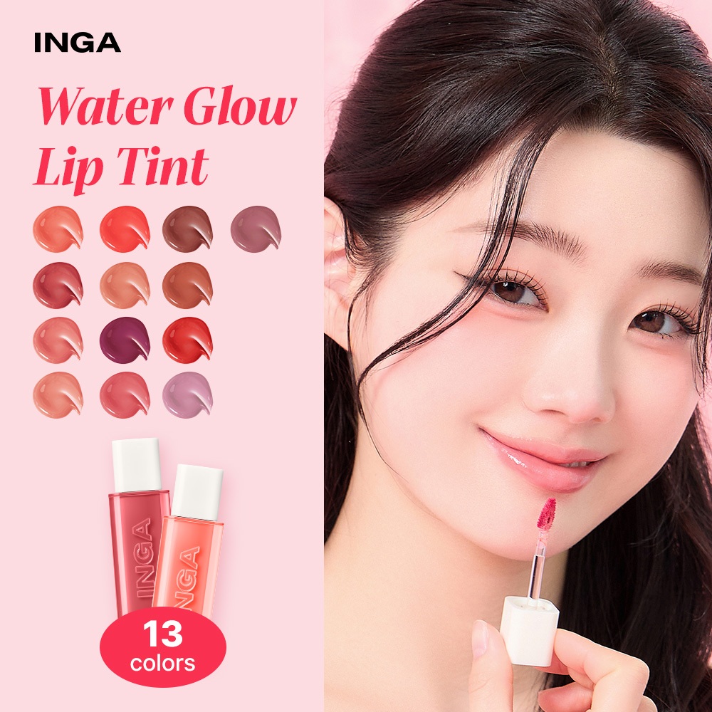 Inga Glassy Water Glow Lip Tint (SNOWY/ GLASSY_13 สี)