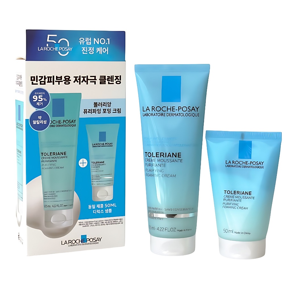[LAROCHEPOSAY] TOLERIANE PURIFYING FOAMING CREAM CLEANSER 125ml+50ml