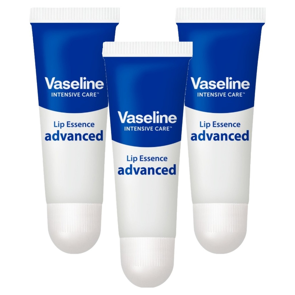 VASELINE [3 แพ็ค] วาสลีน ลิป เอสเซ้นส์ แอดวานซ์ 10มล. 3 แพ็ค - มอยส์เจอร์ไรซิ่ง ลิป แคร์ ทรีทเมนท์