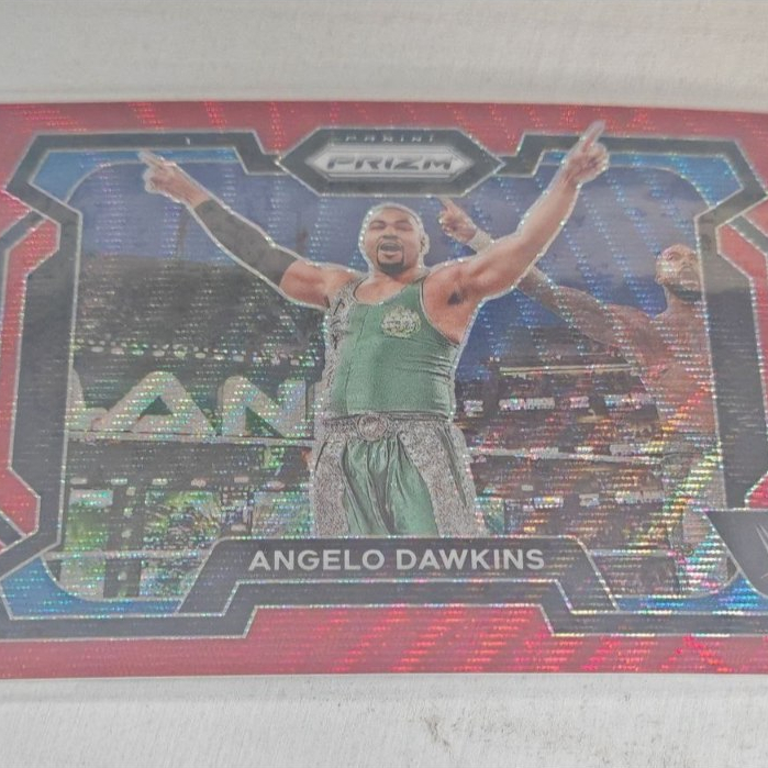 2024 WWE Panini Prizm-Angelo Dawkins Red Prizm