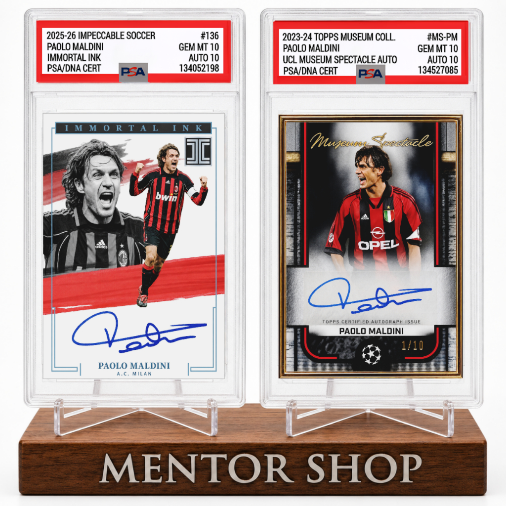 [ร้านเมนเตอร์] ✨ การ์ดลายเซ็น Paolo Maldini Custom Facsimile – คอลเลกชันระดับพรีเมียม Honoring an AC