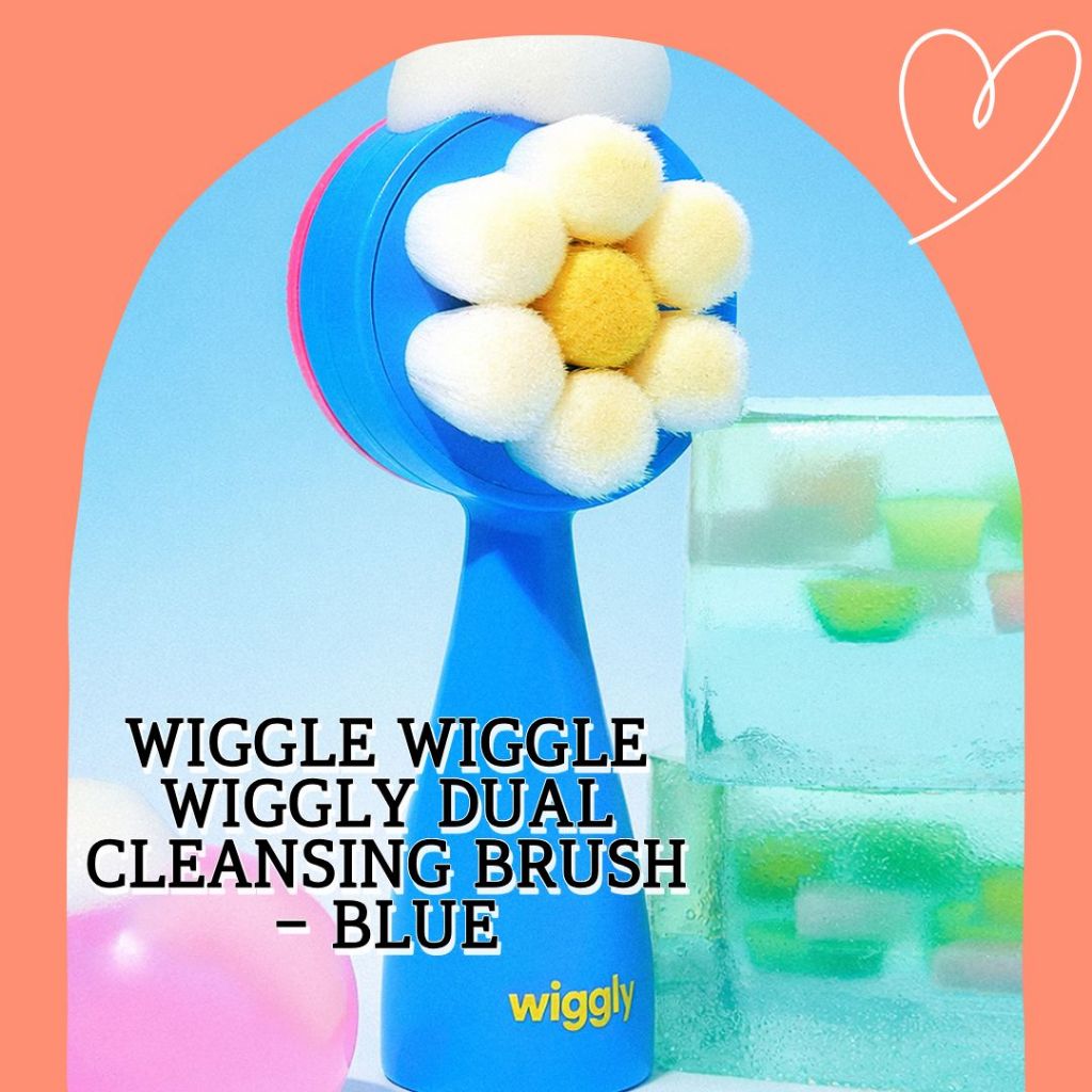 แปรงทําความสะอาดคู่ Wiggly - สีฟ้า (Wiggle Wiggle)