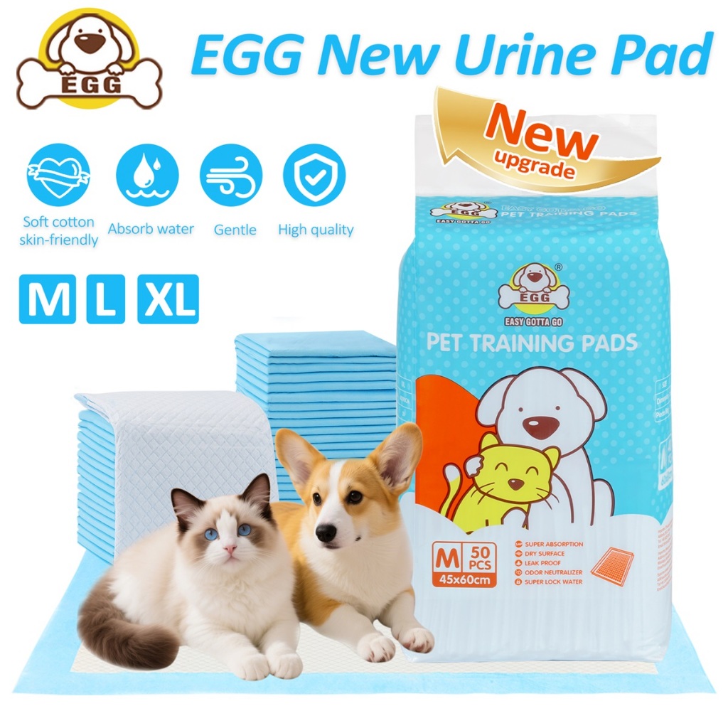 EGG แผ่นรองฉี่สัตว์เลี้ยง Fast absorption Super Absorbent Leak-Proof Pet Training pad Dog Cat Rabbit