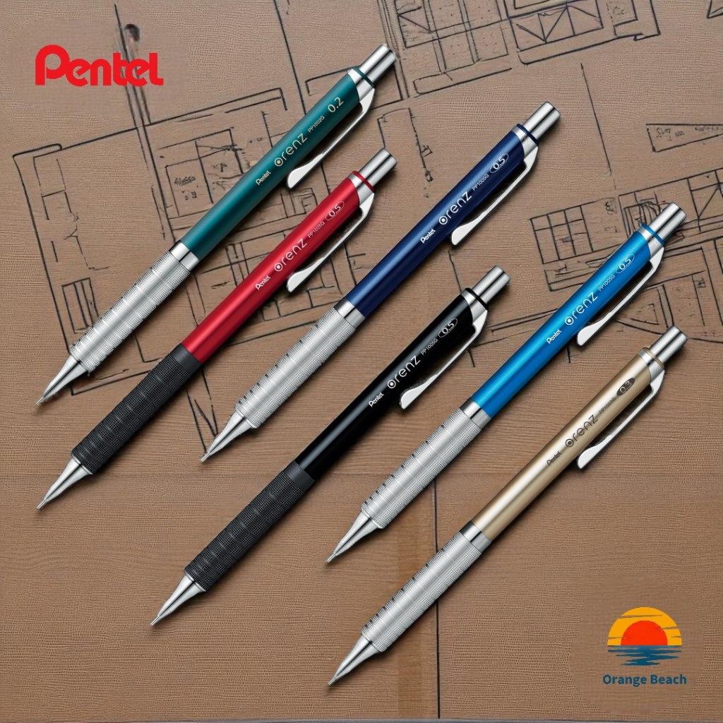 Pentel Orenz Metal Grip/ดินสอกดญี่ปุ่นไส้ไม่หัก/กริปโลหะสุดพรีเมียม