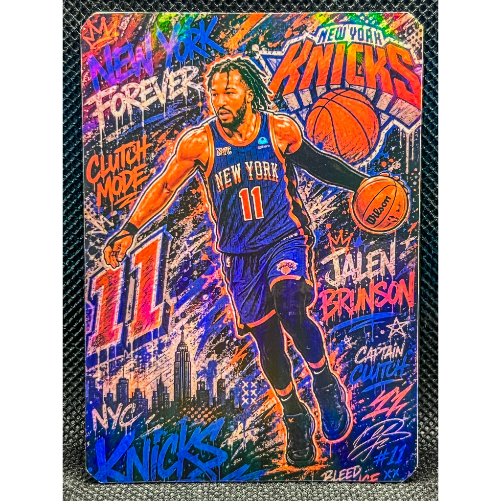 NBA Basketball Graffiti: Jalen Brunson (นิวยอร์กนิค)