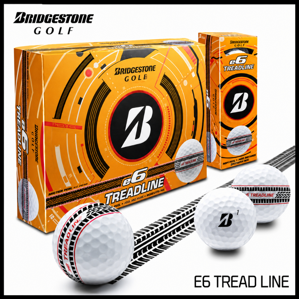 Bridgestone 2026 E6 ลูกกอล์ฟ Tread Align Low Compression Distance (12 ลูก)