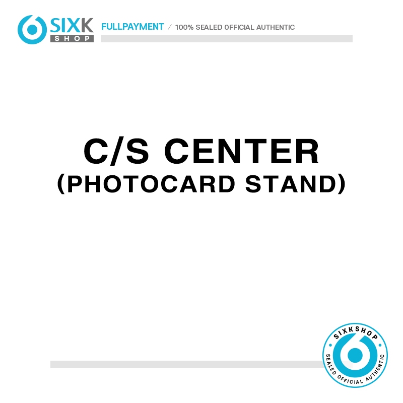 SIXKSHOP C/S CENTER (Photocard Stand)