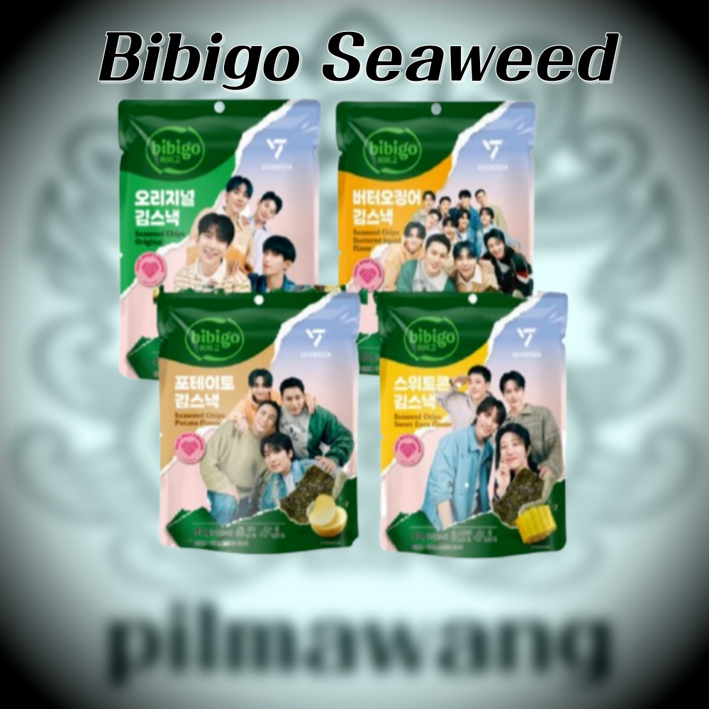 Bibigo Seaweed Chips Snack 40g 4 รสชาติ ขนมสาหร่ายอบกรอบเกาหลี Limited Edition พร้อม SEVENTEEN จากเก