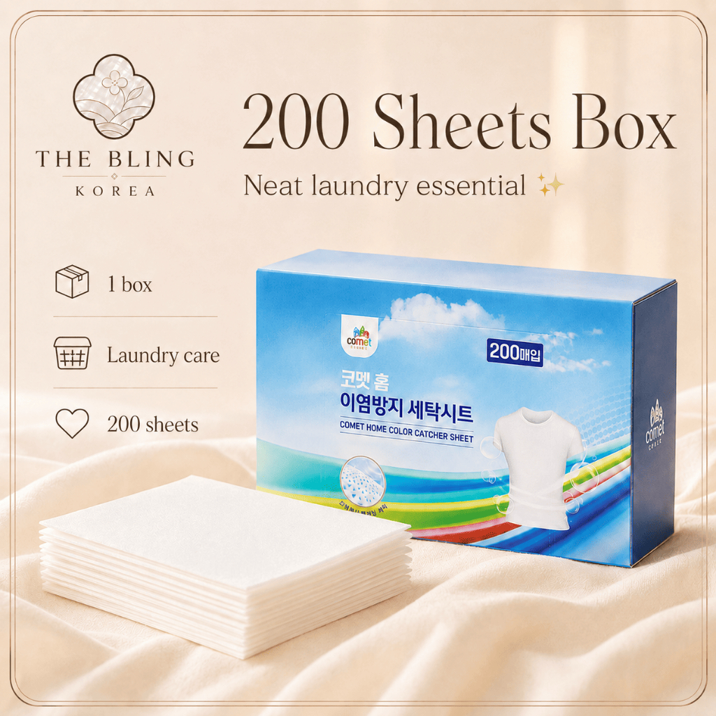 Comet Home Color Catcher แผ่นซักผ้า 200 แผ่น Dye Transfer Prevention 1 แพ็ค