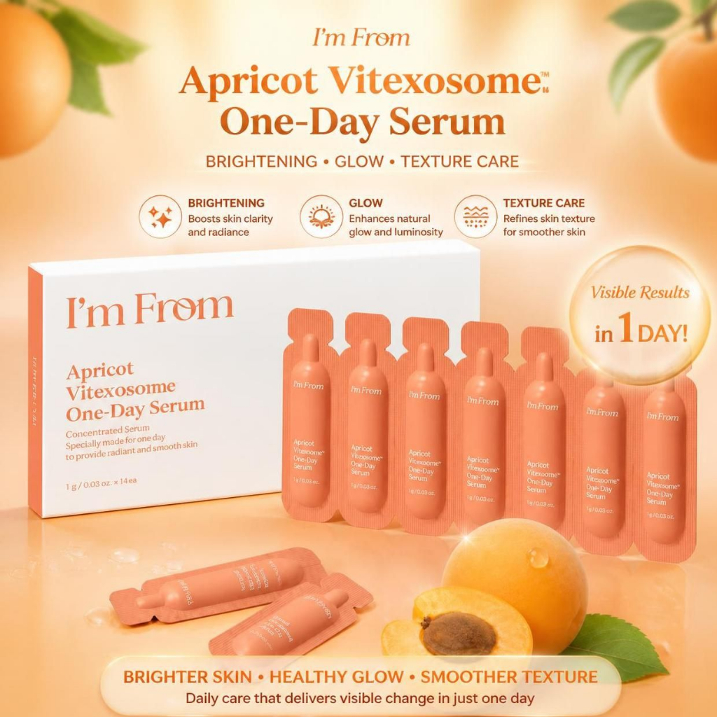 [ฉันมาจาก] Apricot Vita Exosome One-Day Serum, 1g x 14ea, 1pc l Vita ExosomeBrighteningsoftGlowing C
