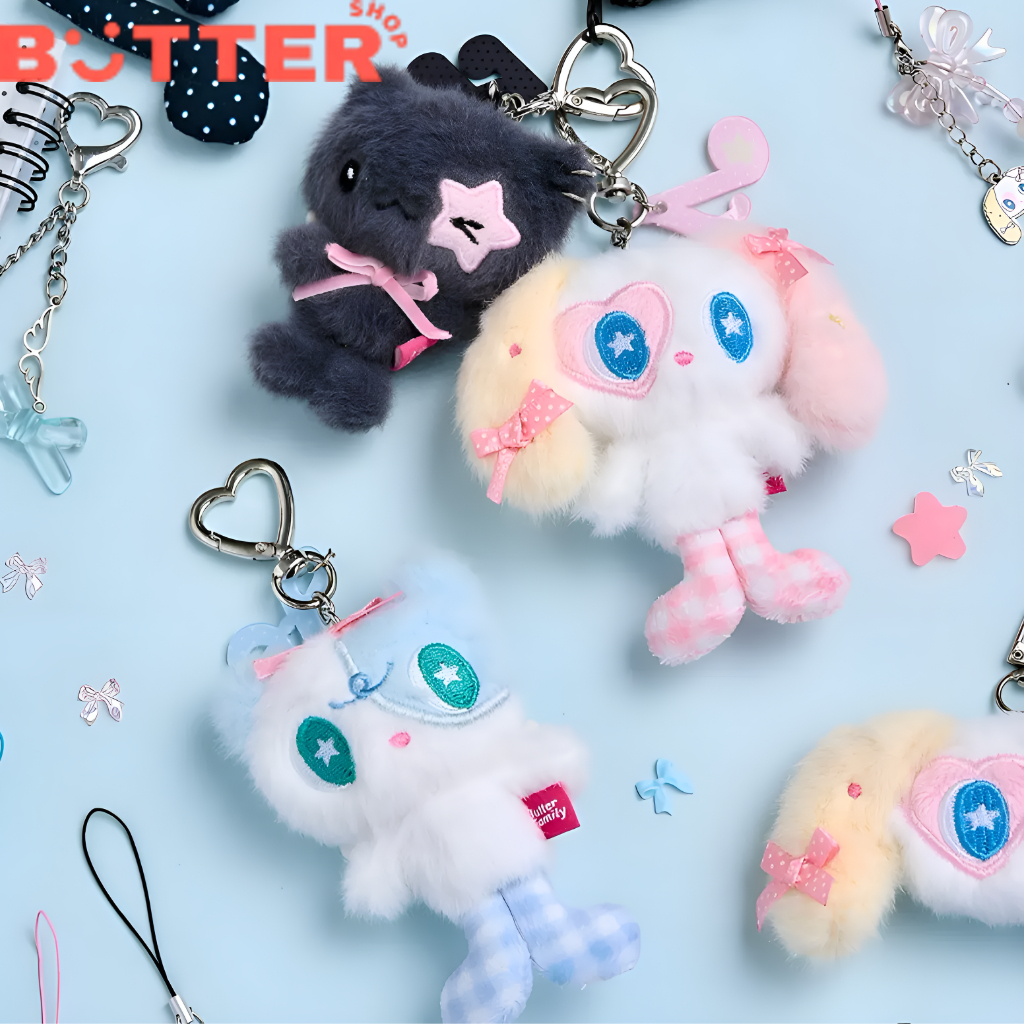 [Butter Shop] Angel Cheaky, Kiki & Lovey Plush Keyring พวงกุญแจตุ๊กตา Angel Cheaky, Kiki & Lovey