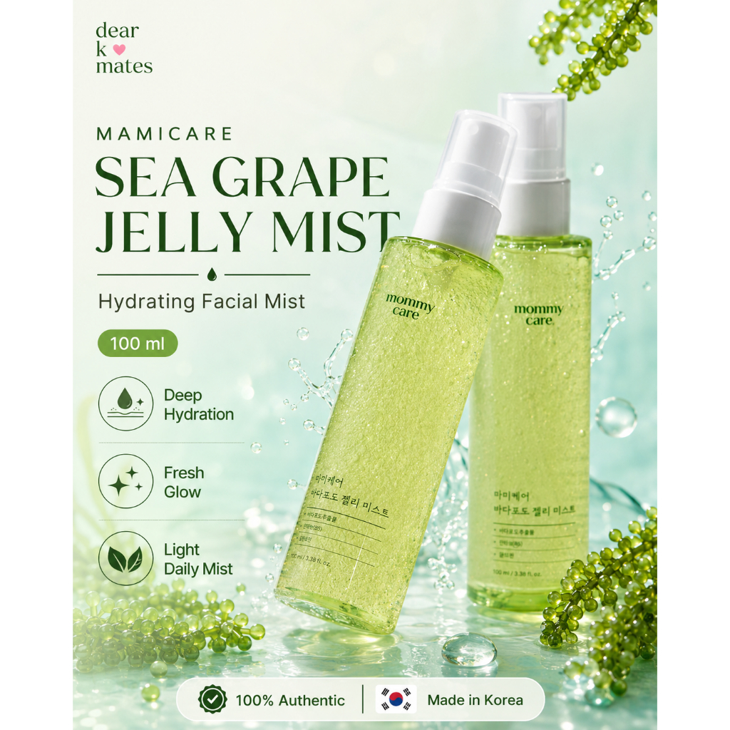 Mommy Care Sea Grape Jelly Mist 100ml | สเปรย์บํารุงผิวหน้าเกาหลี Hydrating Mist K-Beauty Skincare