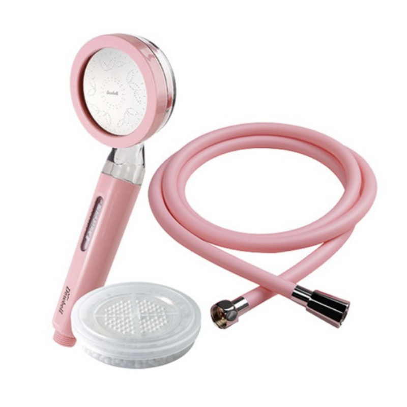 Duvel Wise Eye Vitamin Shower + สายฝักบัว 2m, 1p, สีชมพู