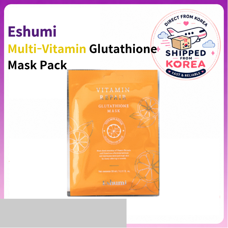 Eshumi Multi-Vitamin Glutathione Mask Sheet 23ml x 30 แผ่น