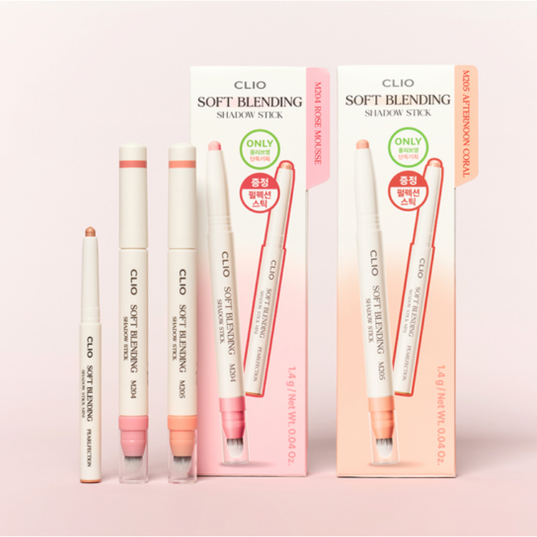 Clio Soft Blending Shadow Stick+Pearlfection Shadow Stick Mini,Olive Young Special Set