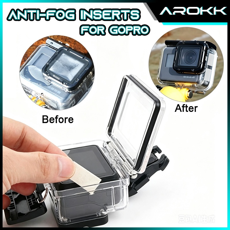 SG丨12 ชิ้น Anti-Fog Moisture Proof ใส่สําหรับ DJI Action 5 Pro/4/3 Insta360 X4 X3 Ace Pro 2 GoPro 13