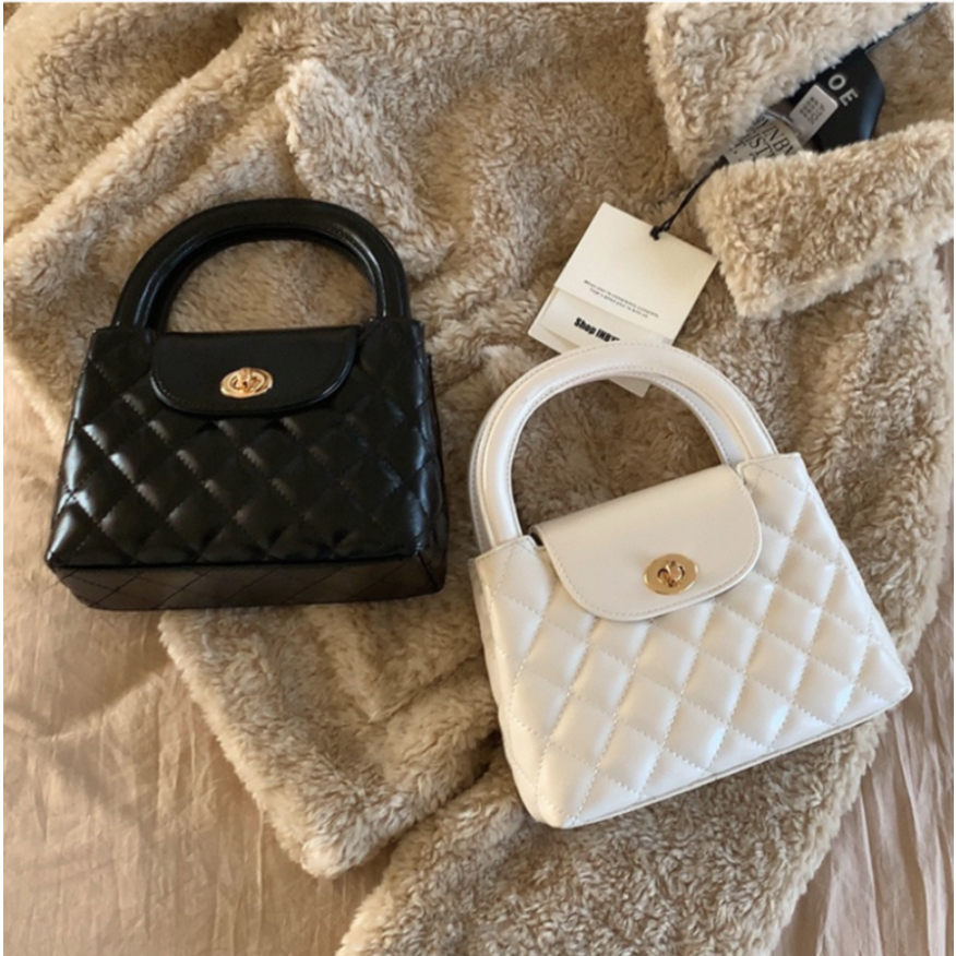 UPHOLD Quilted Mini Tote Bag - กระเป๋าถือครอสบอดี้ผู้หญิงมีสไตล์สําหรับชุดลําลองและทางการทุกวัน