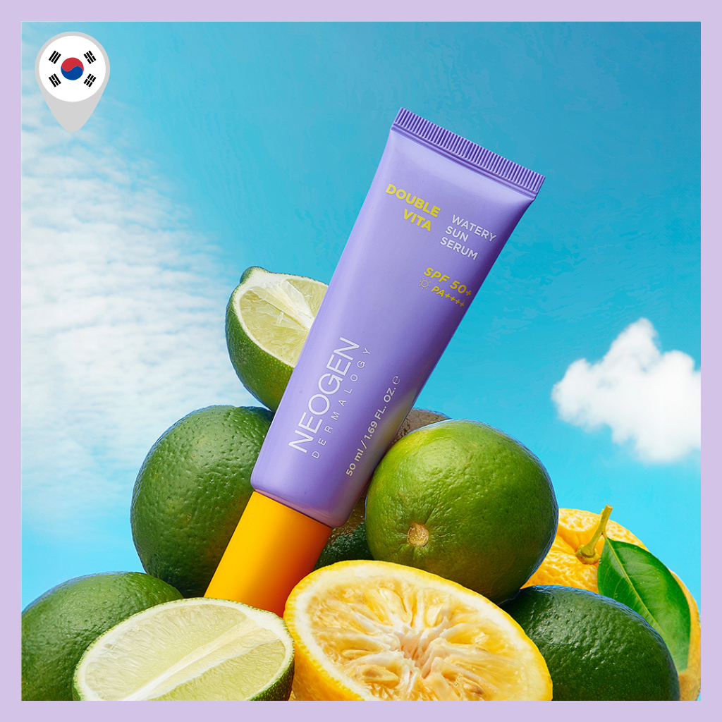[NEOGEN] Dermalogy Double Vita Watery Sun Serum SPF50+ PA++++ 50ml Hydrating Sunscreen for Daily Ski