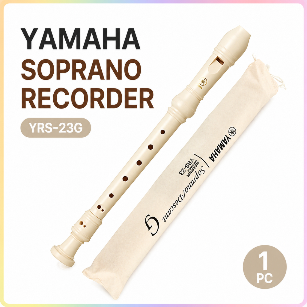 YAMAHA Soprano Recorder YRS-23G เยอรมัน Fingering 1 ชิ้นนักเรียนเพลงเครื่องมือฝึก