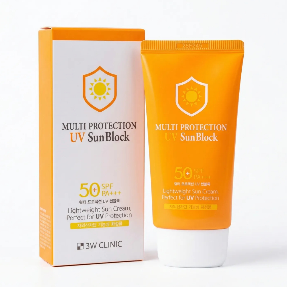 3W CLINIC 3W CLINICMulti Protection UV Sun Block SPF50+ PA+++ 70ml ครีมกันแดดทุกวันน้ําหนักเบา