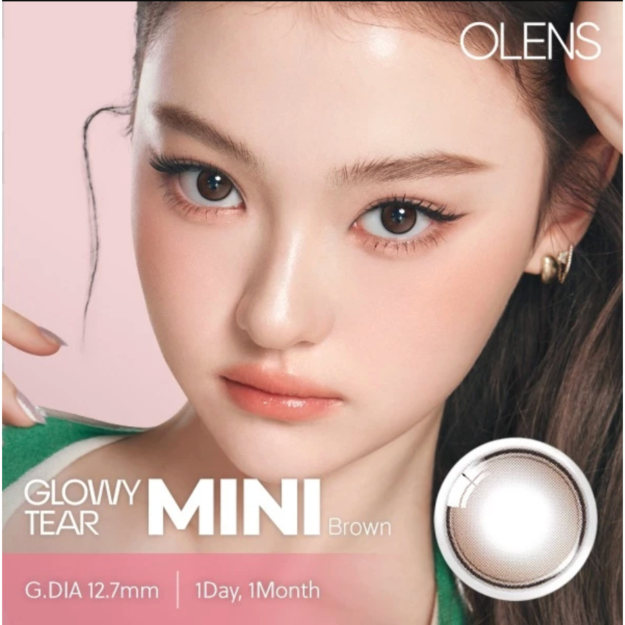 OLENS Glowy Tear Mini Brown 1Day 20P