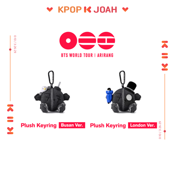 (Plush Keyring - Busan / London ver.) BTS WORLD TOUR [ARIRANG] OFFICIAL Merch (19th Nov.2026)