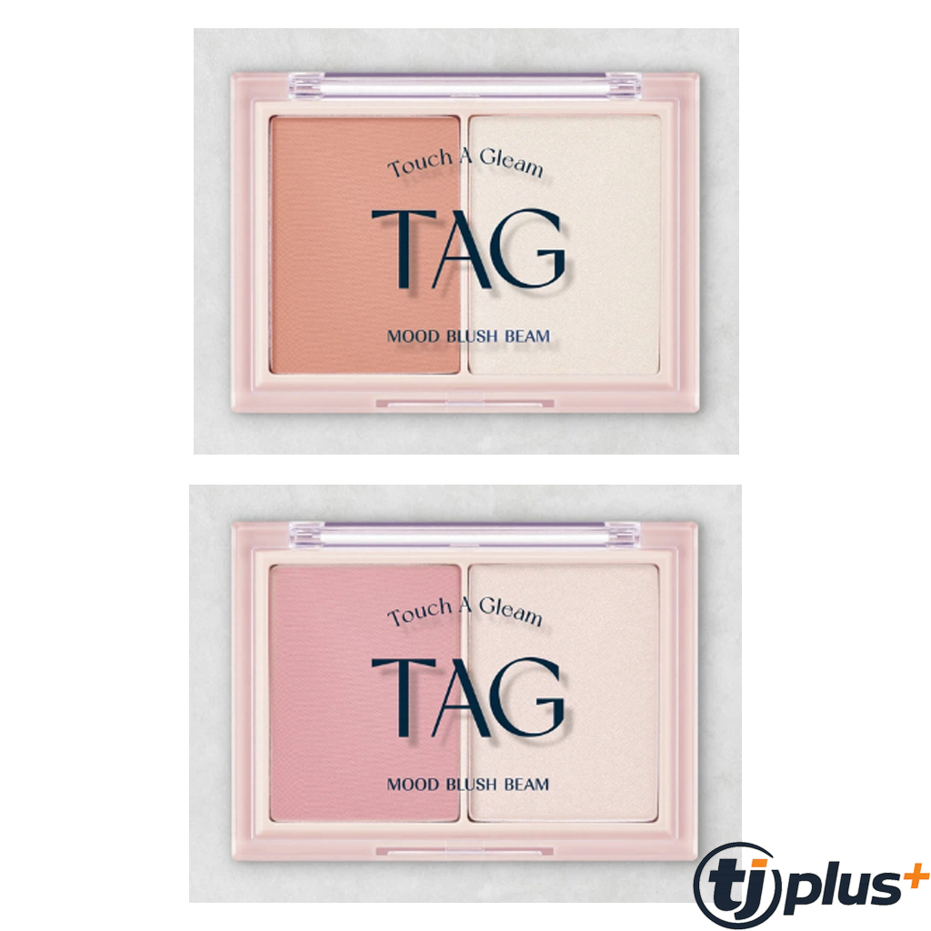 [Daiso Korea] Tag mood blush beam, BARE CORAL, FAIR MAUVE