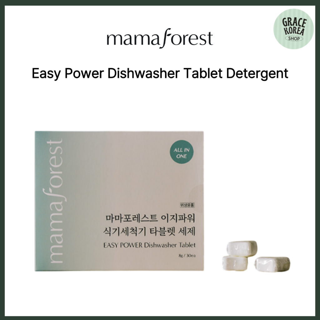 [MAMA FOREST] ผงซักฟอกแท็บเล็ตเครื่องล้างจาน Easy Power 30 ชิ้น
