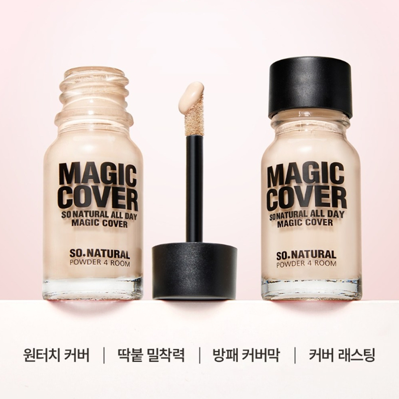 [So Natural] All Day Magic Cover 10ml | คอนซีลเลอร์ Adhesion ที่สมบูรณ์แบบ | ปกปิดยาวนาน