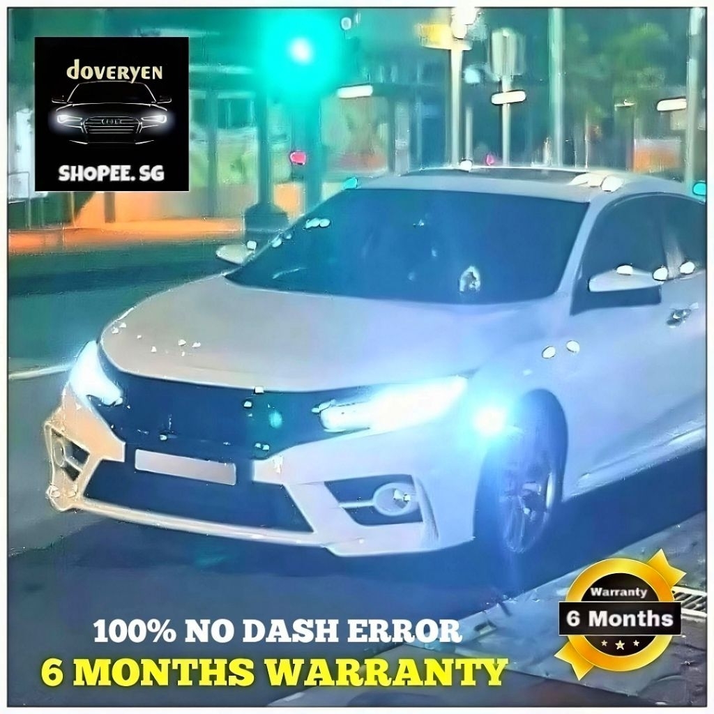 Honda Civic Fc Gen 10th 6500k ไฟหน้า LED สีขาว/หลอดไฟหมอก 100% ไม่มี Dash Error - 9005 921 fk6 H8 H1