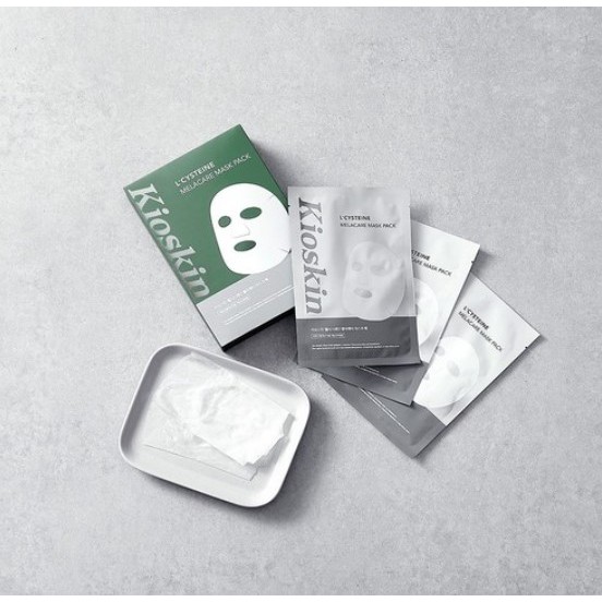 Kioskin L-Cysteine Melacare Brightening Mask Pack 10 แผ่น