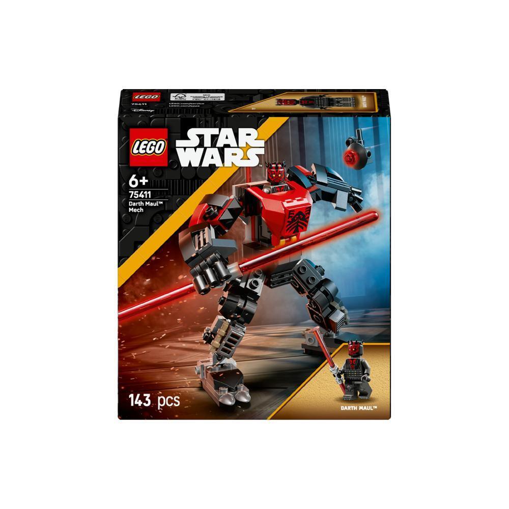 LEGO Star Wars Darth Maul Mech 75411 143pcs พร้อม Minifigure Double Lightsaber Posable หุ่นยนต์ของเล