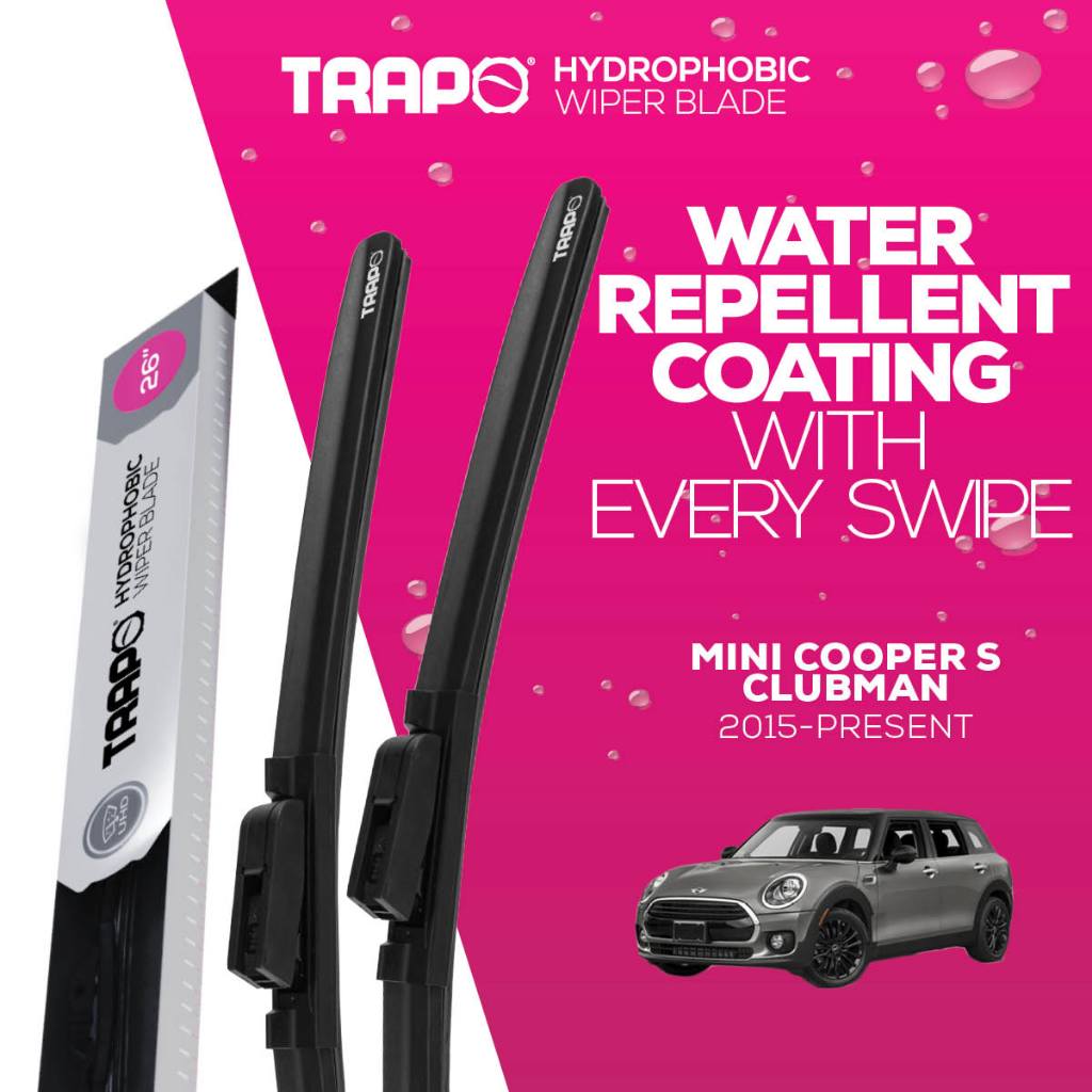 ใบปัดน้ําฝนรถยนต์ Trapo Hydrophobic สําหรับ Mini Cooper / Cooper Clubman / Cooper Countryman / Coope