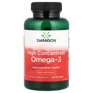 [Swanson] High Concentrate Omega-3 Mini Softgels 120 Softgel…
