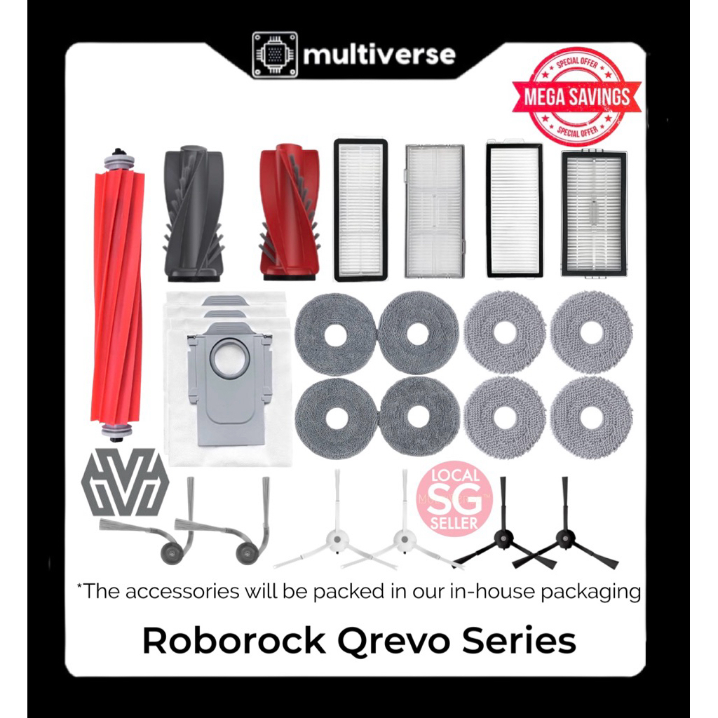 อุปกรณ์เสริม Roborock Qrevo Series / Qrevo S Pro / C Pro / 5AE / Curv 5A1 / Curv 2 Pro / Qrevo Edge 