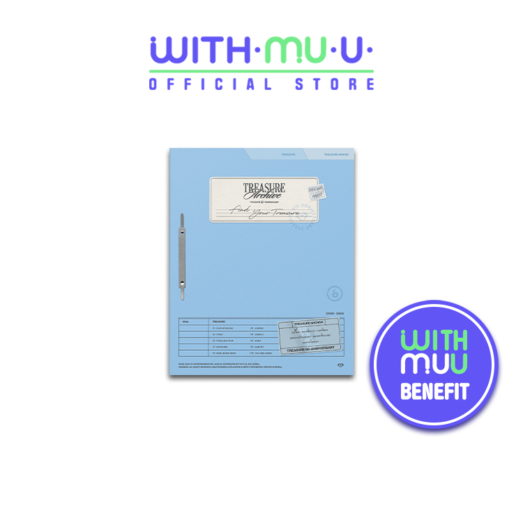 [พร้อมส่ง] TREASURE - TREASURE ARCHIVE : TREASURE 6th ANNIVERSARY [อัลบั้ม  TREASURE] (WITHMUU POB)