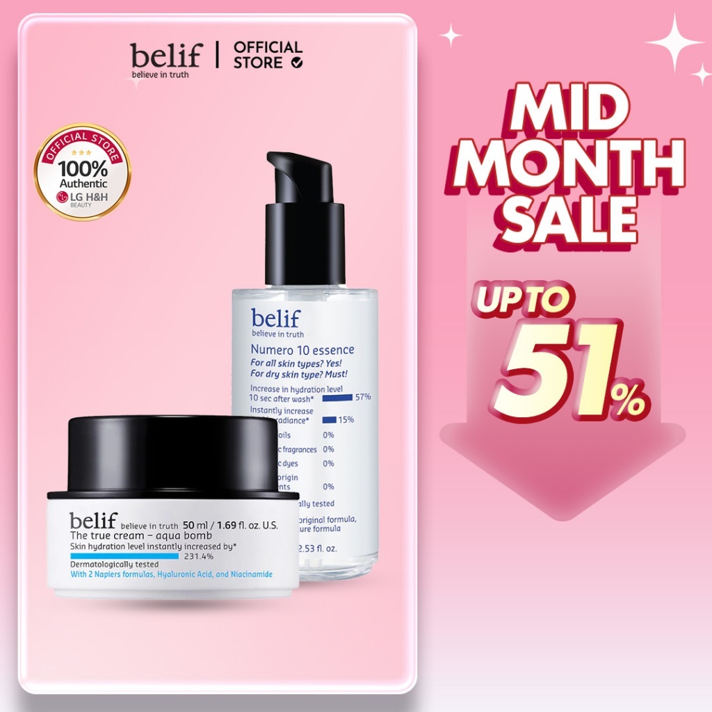 [BELIF] Moisture Balm Duo SET (ระเบิดน้ํา+ Numero 10 Essence)LG H&H Beauty