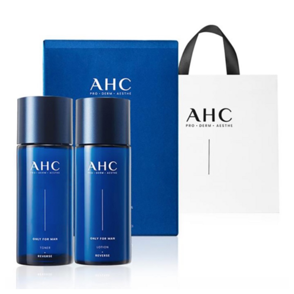 AHC Only for Man Skincare Set ( 2ea + กระเป๋าช้อปปิ้ง AHC หรูหรา )