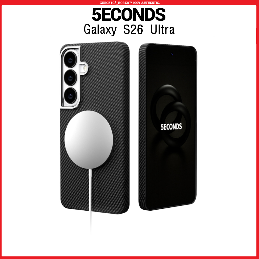 (5ECONDS) เคสแม่เหล็ก Carbon Slim Fit สําหรับ Galaxy S26 Ultra | กาแล็คซี่ เอส26