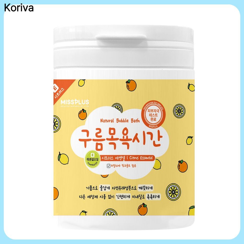 Gureum Mokyok Time Citrus Essential Bubble Bath Powder 500g 25 ใช้เด็ก Bubble Bath Home Spa